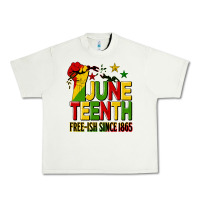 Pistachio juneteenth fist free ish since 1865 Urban Heavy Tee - HRA Design Shop