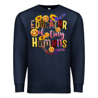 Navy educator of tiny humans Premium Sweatshirt - NancyCooperArtShop