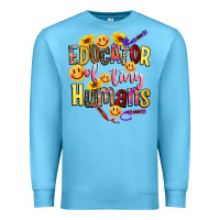 Ocean Blue educator of tiny humans Premium Sweatshirt - NancyCooperArtShop