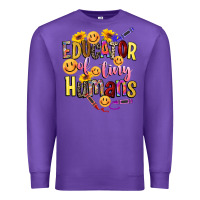 Purple educator of tiny humans Premium Sweatshirt - NancyCooperArtShop