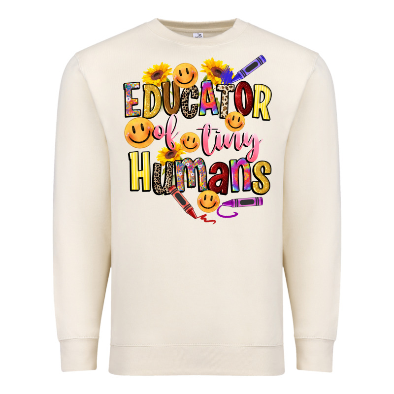 Educator Of Tiny Humans Premium Sweatshirt by NancyCooperArtShop | Teevron