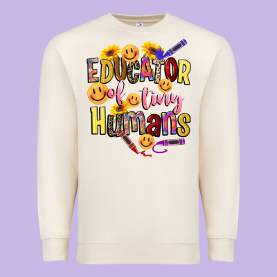 Educator Of Tiny Humans Premium Sweatshirt Designed By Nancycooperartshop