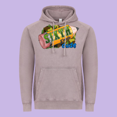Sixth Grade Dude Vintage Hoodie Designed By Ranaportraitstore