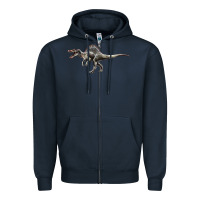 Navy Spinosaurus Zipper Hoodie - LillyAllenDesigns