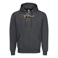 Smoke Spinosaurus Zipper Hoodie - LillyAllenDesigns