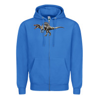 True Royal Spinosaurus Zipper Hoodie - LillyAllenDesigns
