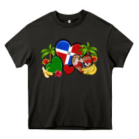 Asphalt dominican republic hearts Heavy Core Tee - Artiststas