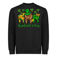 Black Dentist st. patricks day Heavyweight Sweatshirt - Neo Western