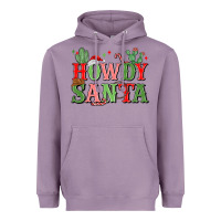 Lavender howdy santa Heavyweight Hoodie - MaliasSmallBusiness