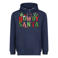 Navy howdy santa Heavyweight Hoodie - MaliasSmallBusiness