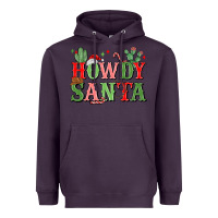 Plum howdy santa Heavyweight Hoodie - MaliasSmallBusiness