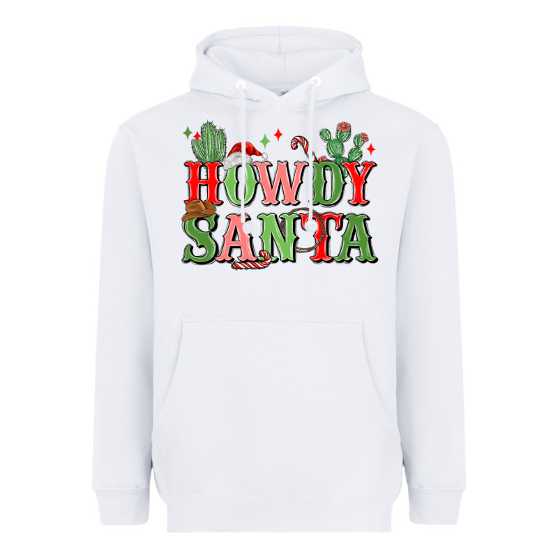 Howdy Santa Heavyweight Hoodie by MaliasSmallBusiness | Teevron