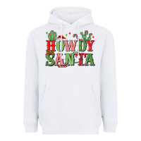 White howdy santa Heavyweight Hoodie - MaliasSmallBusiness