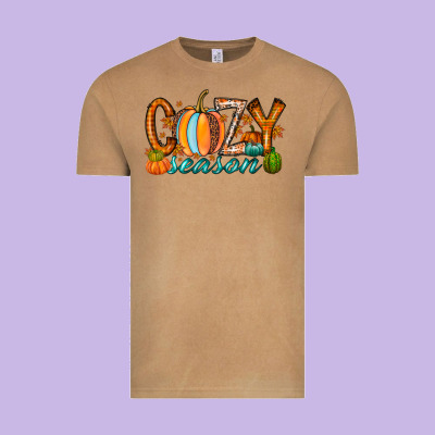 Cozy Season Vintage Tee Designed By Racoondesign