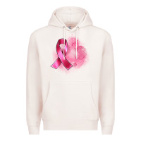 Pale Pink breast cancer custom name Premium Hoodie - Artiststas