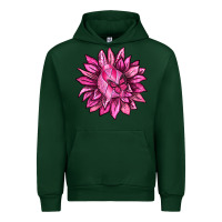 Forest Green Breast Cancer Sunflower Urban Hoodie - texasbilliewilder