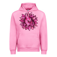 Fuchsia Pink Breast Cancer Sunflower Urban Hoodie - texasbilliewilder
