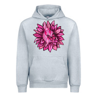 Heather Grey Breast Cancer Sunflower Urban Hoodie - texasbilliewilder