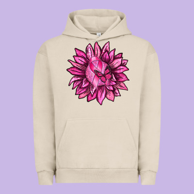 Breast Cancer Sunflower Urban Hoodie Designed By Texasbilliewilder