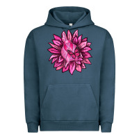 Pigment Midnight Navy Breast Cancer Sunflower Urban Hoodie - texasbilliewilder