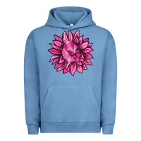 Pigment Pebble Blue Breast Cancer Sunflower Urban Hoodie - texasbilliewilder
