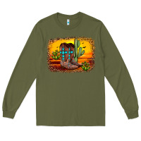 Army Green cross sunset backgraund Long Sleeve Tee - JahusDesignShop