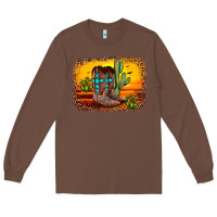 Chestnut cross sunset backgraund Long Sleeve Tee - JahusDesignShop
