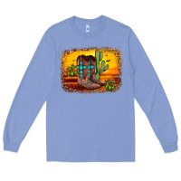 Colony Blue cross sunset backgraund Long Sleeve Tee - JahusDesignShop