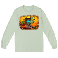 Matcha cross sunset backgraund Long Sleeve Tee - JahusDesignShop
