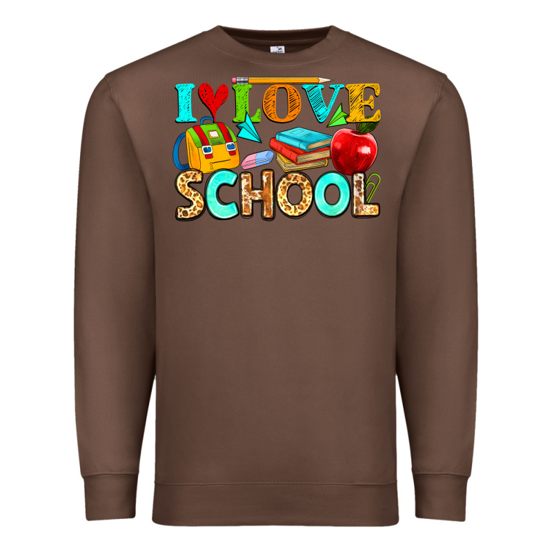 I Love School Premium Sweatshirt by NancyCooperArtShop | Teevron