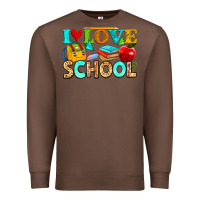 Chestnut i love school Premium Sweatshirt - NancyCooperArtShop