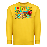 Lemon i love school Premium Sweatshirt - NancyCooperArtShop