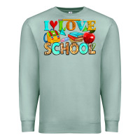 Seafoam i love school Premium Sweatshirt - NancyCooperArtShop
