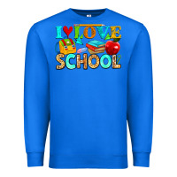 True Royal i love school Premium Sweatshirt - NancyCooperArtShop