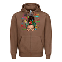 Chestnut Teacher messy bun caucasian Zipper Hoodie - NancyCooperArtShop