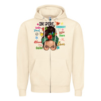Sandshell Teacher messy bun caucasian Zipper Hoodie - NancyCooperArtShop