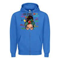 True Royal Teacher messy bun caucasian Zipper Hoodie - NancyCooperArtShop