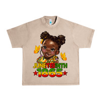 French Oak juneteenth 1865 afro girl Urban Heavy Tee - HRA Design Shop