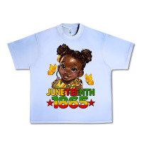 Grape Ice juneteenth 1865 afro girl Urban Heavy Tee - HRA Design Shop