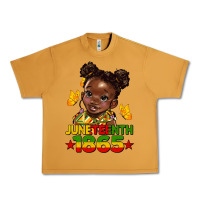 Peanut Butter juneteenth 1865 afro girl Urban Heavy Tee - HRA Design Shop