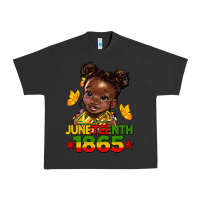 Pigment Black juneteenth 1865 afro girl Urban Heavy Tee - HRA Design Shop