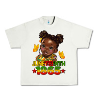 Pistachio juneteenth 1865 afro girl Urban Heavy Tee - HRA Design Shop