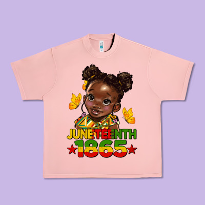 Juneteenth 1865 Afro Girl Urban Heavy Tee Designed By Hra Design Shop