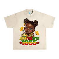 Sandshell juneteenth 1865 afro girl Urban Heavy Tee - HRA Design Shop
