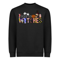 Black Drink Up Witches Heavyweight Sweatshirt - CowhideDigitalArt