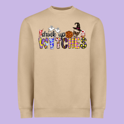 Drink Up Witches Heavyweight Sweatshirt Designed By Cowhidedigitalart