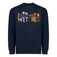 Navy Drink Up Witches Heavyweight Sweatshirt - CowhideDigitalArt