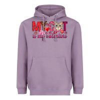 Lavender my cat is my valentine Heavyweight Hoodie - NancyCooperArtShop
