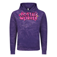 Cloud Purple Breast Cancer Postal Worker Vintage Hoodie - texasbilliewilder