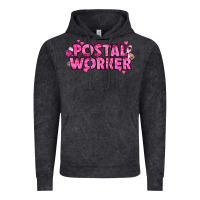 Vintage Black Breast Cancer Postal Worker Vintage Hoodie - texasbilliewilder
